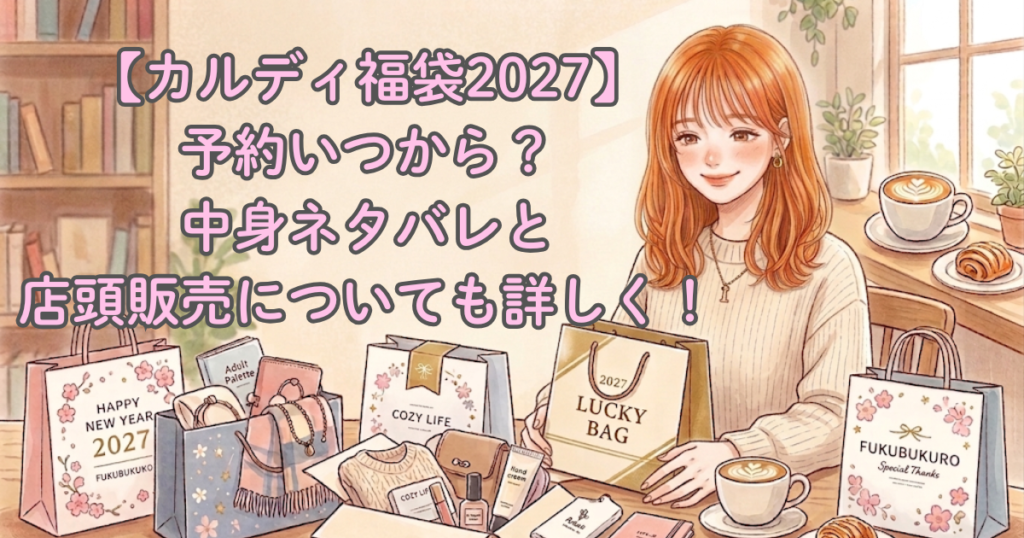 【カルディ福袋2027】予約いつから？中身ネタバレと店頭販売についても詳しく！