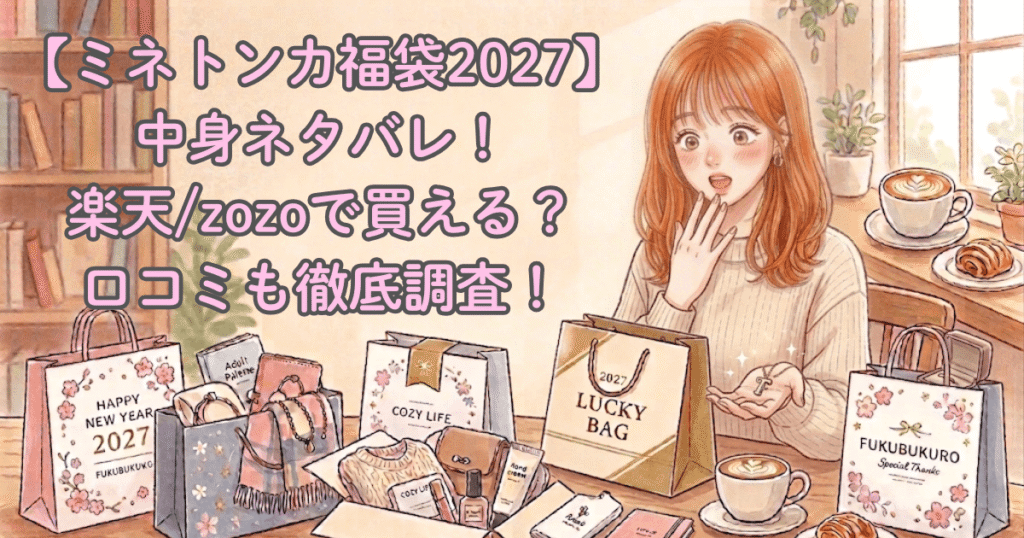 【ミネトンカ福袋2027】中身ネタバレ！楽天/zozoで買える？口コミも徹底調査！